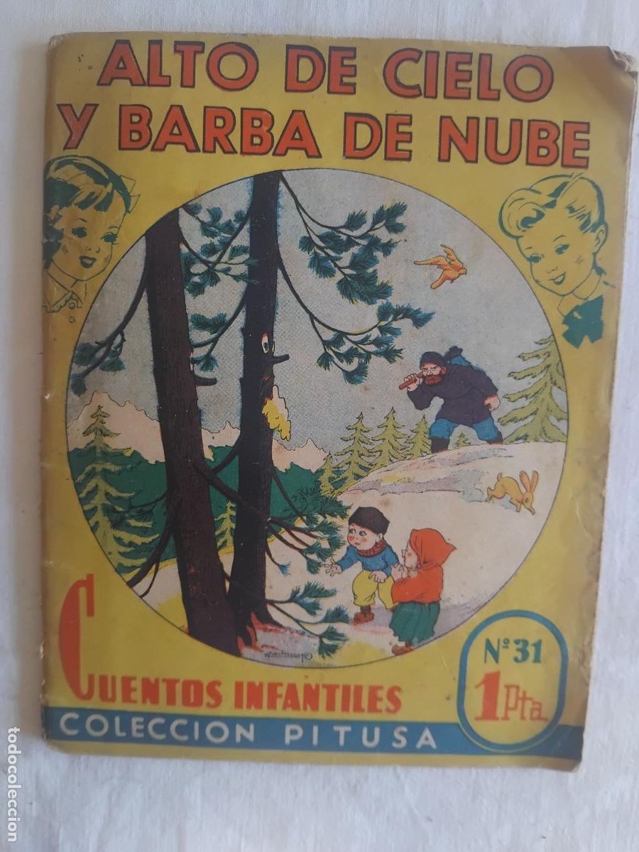 Libros de segunda mano: ALTO DE CIELO Y BARBA DE NUBE. CUENTOS INFANTILES COLECCION PITUSA N&ordm; 231 EDICIONES HYMSA.