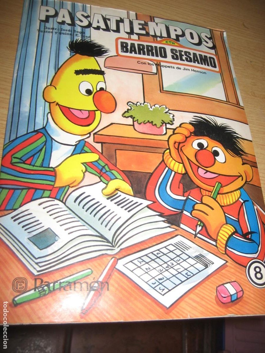 Libros de segunda mano: Revista de Pasatiempos de Barrio sesamo n&ordm; 8 - 1985 Sirven Grafic