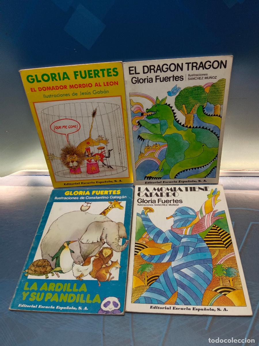 Second hand books: 4 cuentos infantiles, libros juveniles , Gloria Fuertes, Editorial Escuela Espa&ntilde;ola , a&ntilde;os 70/80