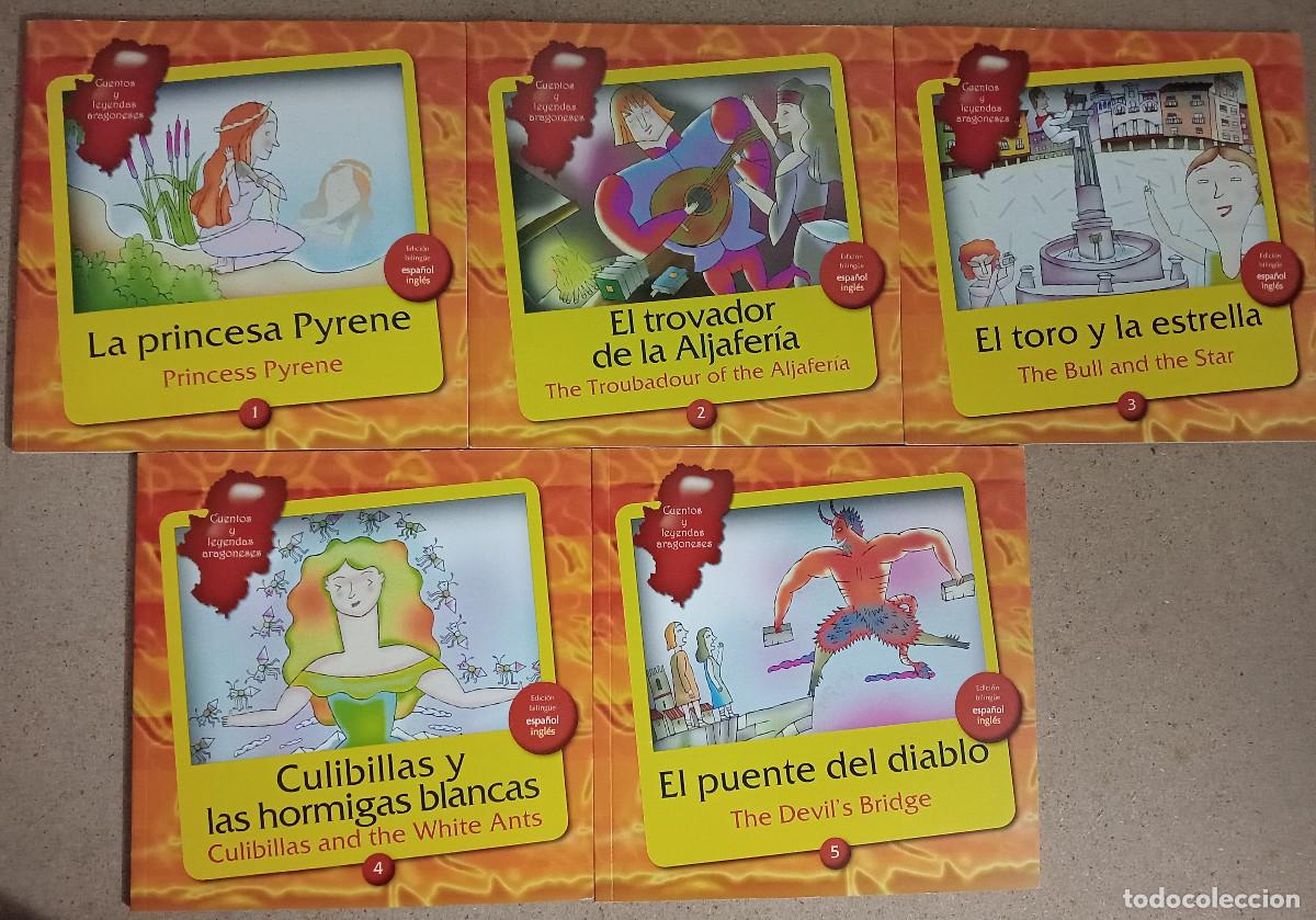 Libros de segunda mano: COLECCI&Oacute;N COMPLETA MULTIMEDIA 10 LIBROS +10 CD CUENTOS Y LEYENDAS ARAGONESAS BILING&uuml;E ESPA&Ntilde;OL INGLES