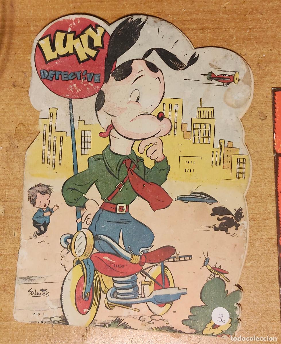 Libros de segunda mano: CUENTO TROQUELADO LUKY DETECTIVE - SABATES - EDITORIAL PISAM , motorista