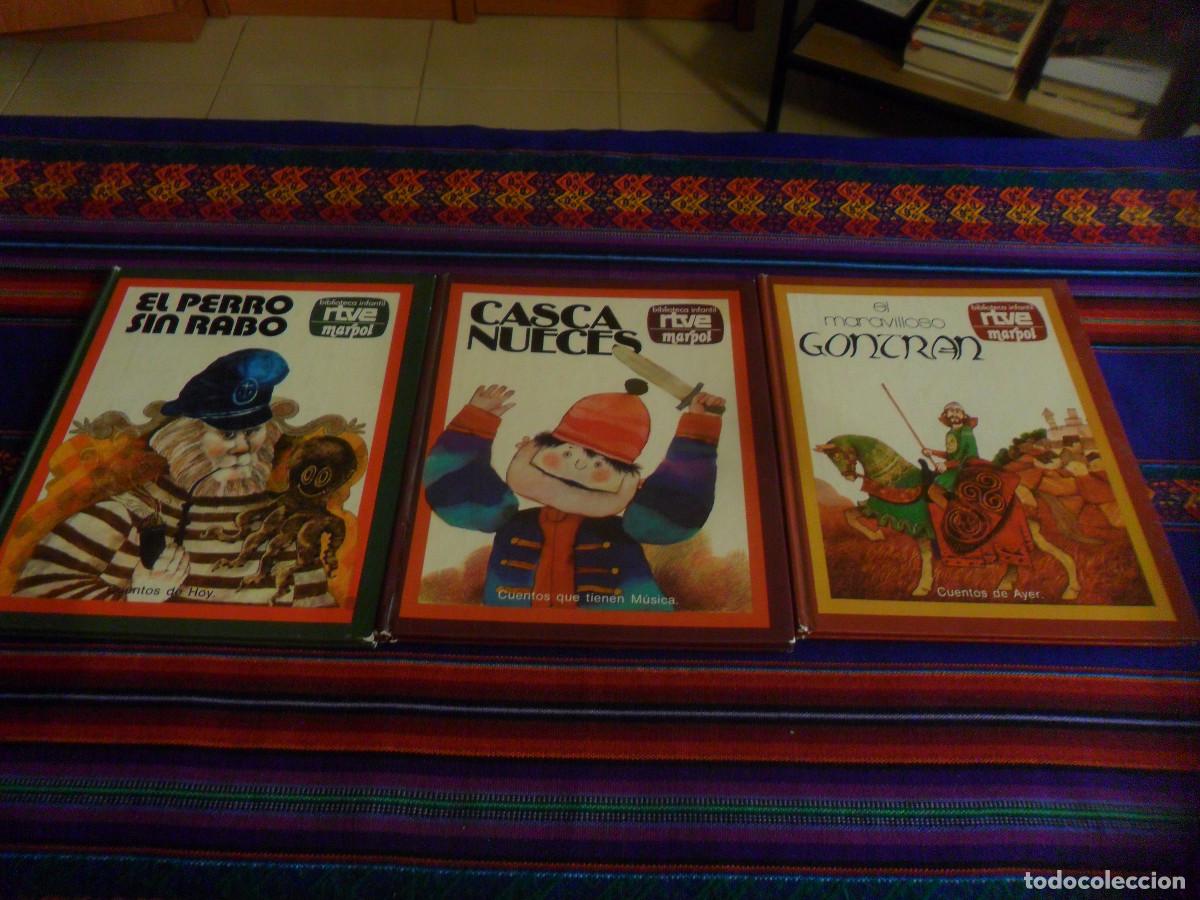 Libros de segunda mano: BIBLIOTECA INFANTIL RTVE MARPOL EL MARAVILLOSO GONTRAN, CASCANUECES Y PERRO SIN RABO. 1977 TAPA DURA