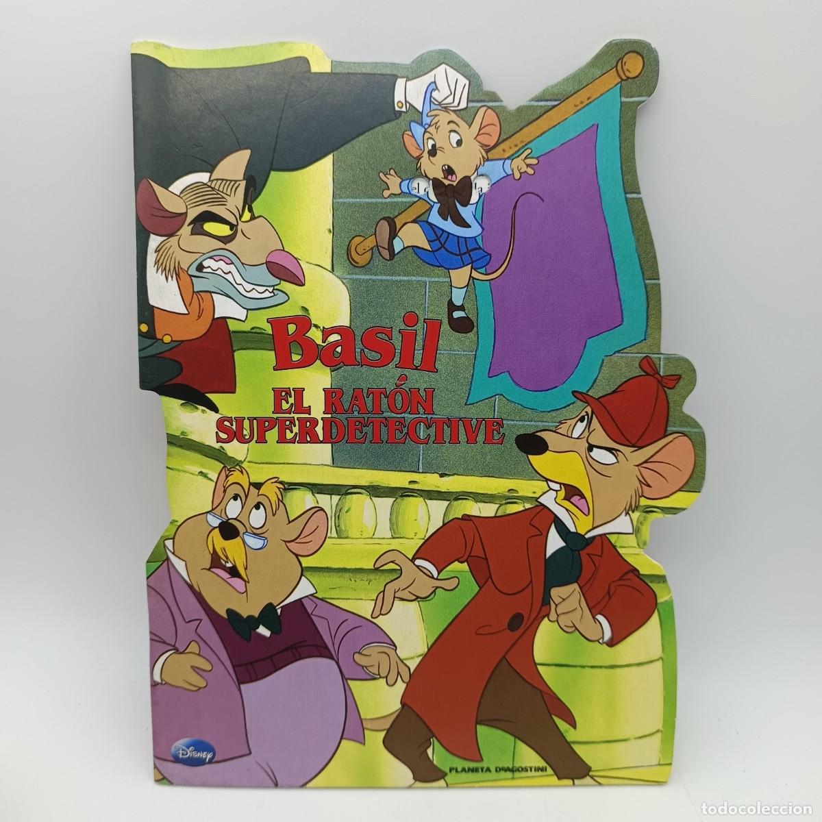 Libros de segunda mano: Libro troquelado Disney &ndash; Basil el Rat&oacute;n Superdetective &ndash; Planeta DeAgostini &ndash; A&ntilde;o 2010