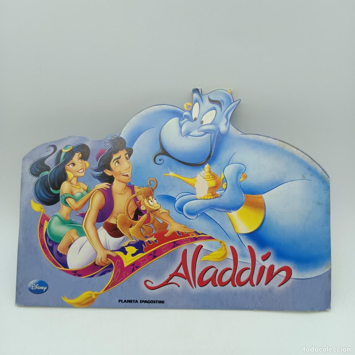 Libros de segunda mano: Libro troquelado Disney &ndash; Aladdin &ndash; Planeta DeAgostini &ndash; A&ntilde;o 2010