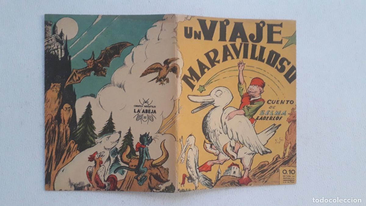 Livros em segunda m&atilde;o: Cuentos Infantiles La Abeja n&deg; 22 - Un Viaje Maravilloso! - Lagerlof - Editorial Tor a&ntilde;o 1945