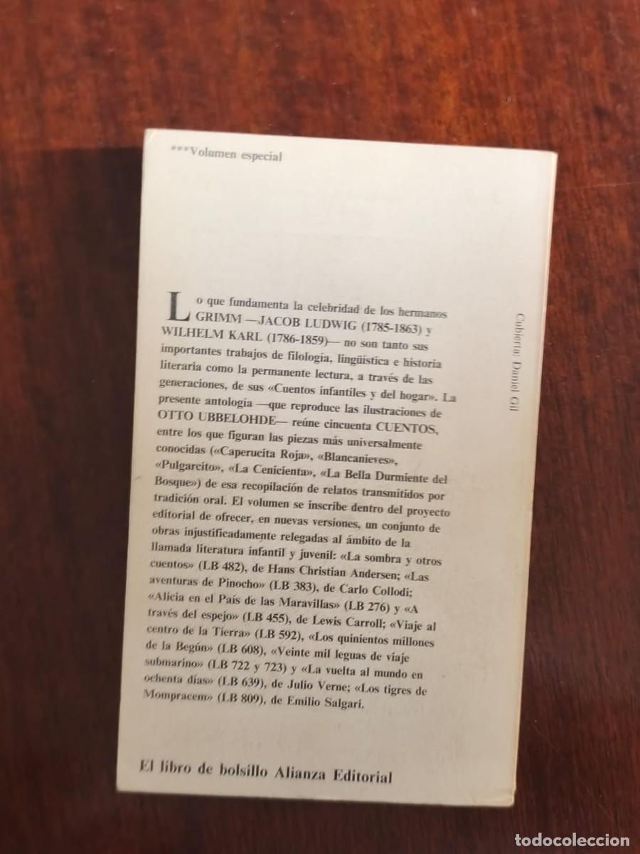 Libros de segunda mano: JACOB Y WILHELM GRIMM &ndash; CUENTOS &ndash; ALIANZA EDITORIAL - Foto 6