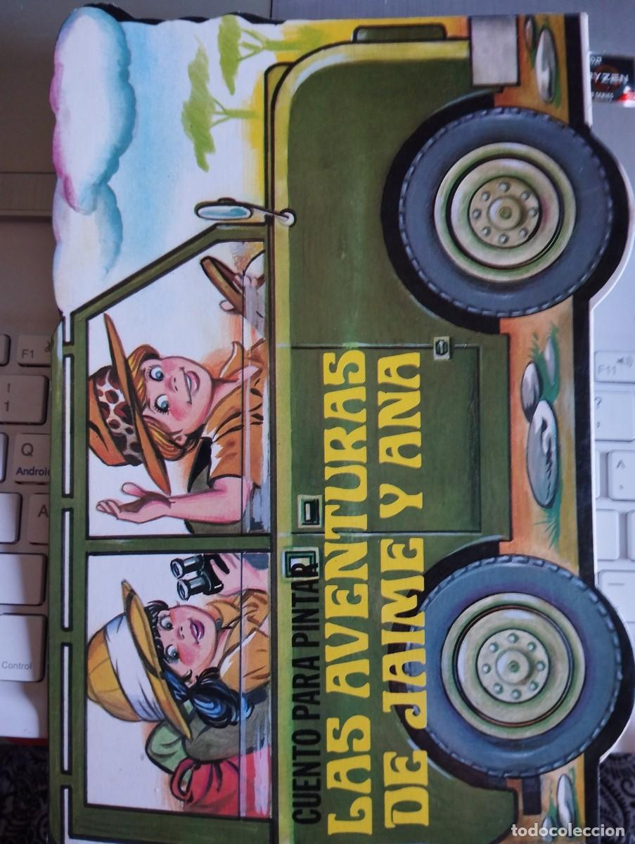 Libros de segunda mano: LAS AVENTURAS DE JAIME Y ANA TROQUELADO CUENTOS PARA PINTAR Y ESCRIBIR GAVIOTA 1986 NUEVO
