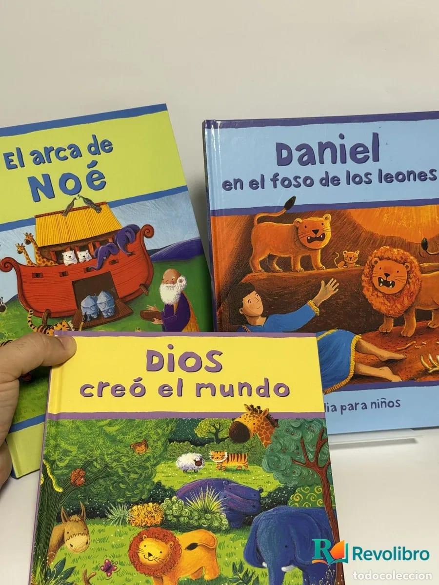 Libros de segunda mano: Lote El arca de No&eacute;, dios cre&oacute; el mundo y Daniel en el foso de los leones - no disponible