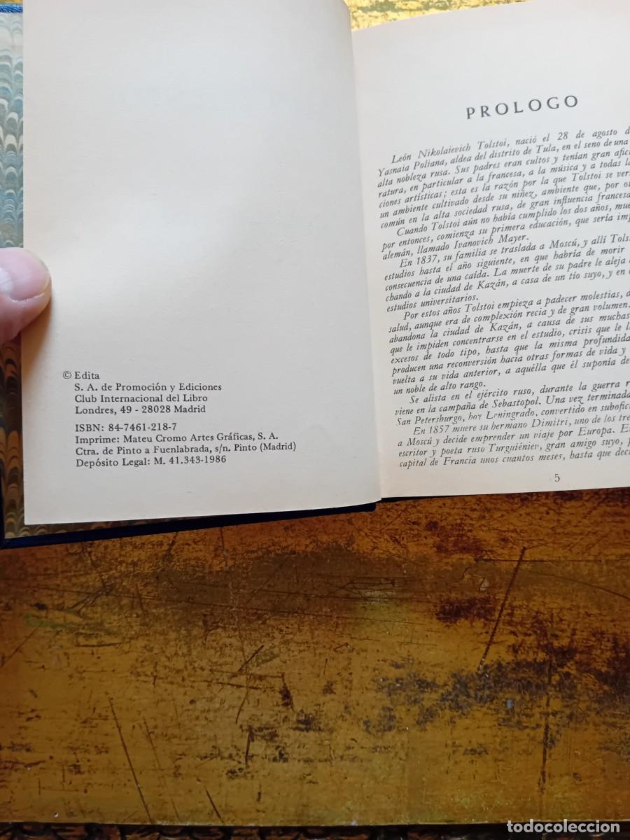 Libros de segunda mano: Le&oacute;n Tolst&oacute;i , cuentos, a&ntilde;o 1986. - Foto 3