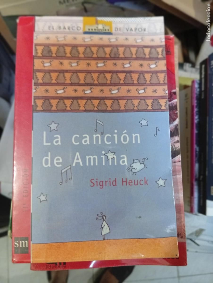 Libros de segunda mano: la cancion de amina de sigrid heulk forrado en plastico - Foto 1