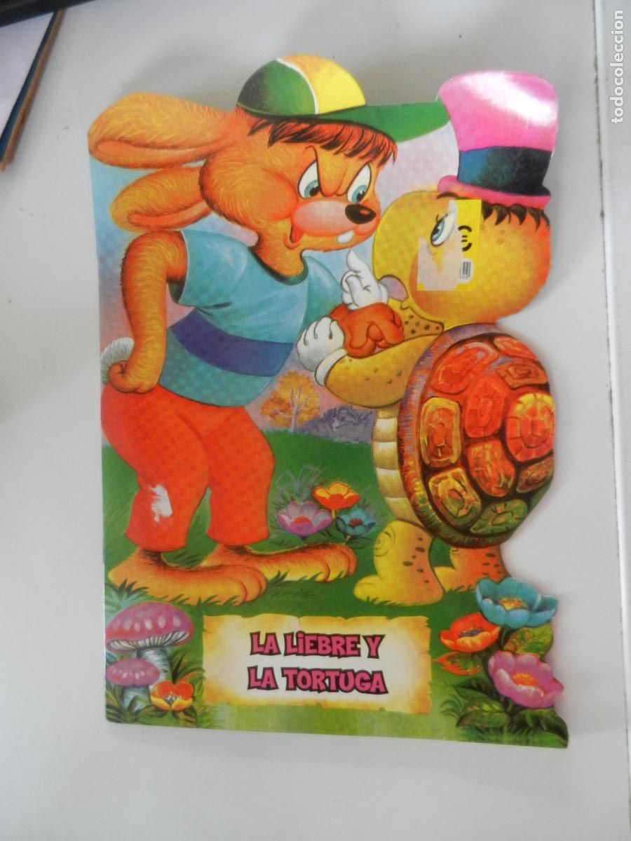Libros de segunda mano: LA LIEBRE Y LA TORTUGA - TROQUELADO - COLECCI&Oacute;N F&Aacute;BULAS GIGANTE - EDICIONES SALDA&Ntilde;A 199..