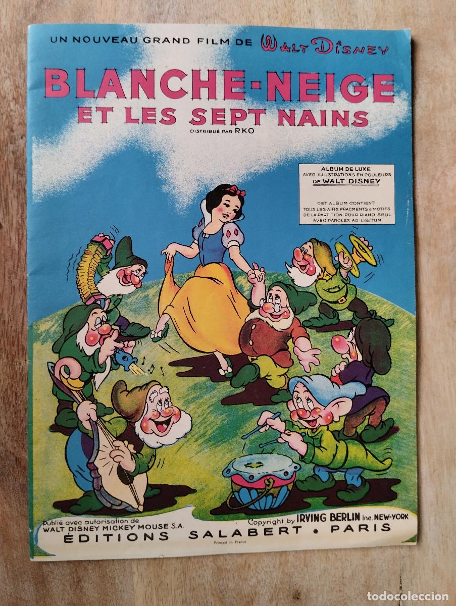 Libros de segunda mano: KOO - WALT DISNEY . BLANCHE-NEIGE ET LES SEPT NAINS FRANCES PARTITURAS MUSICA. BLANCANIEVES