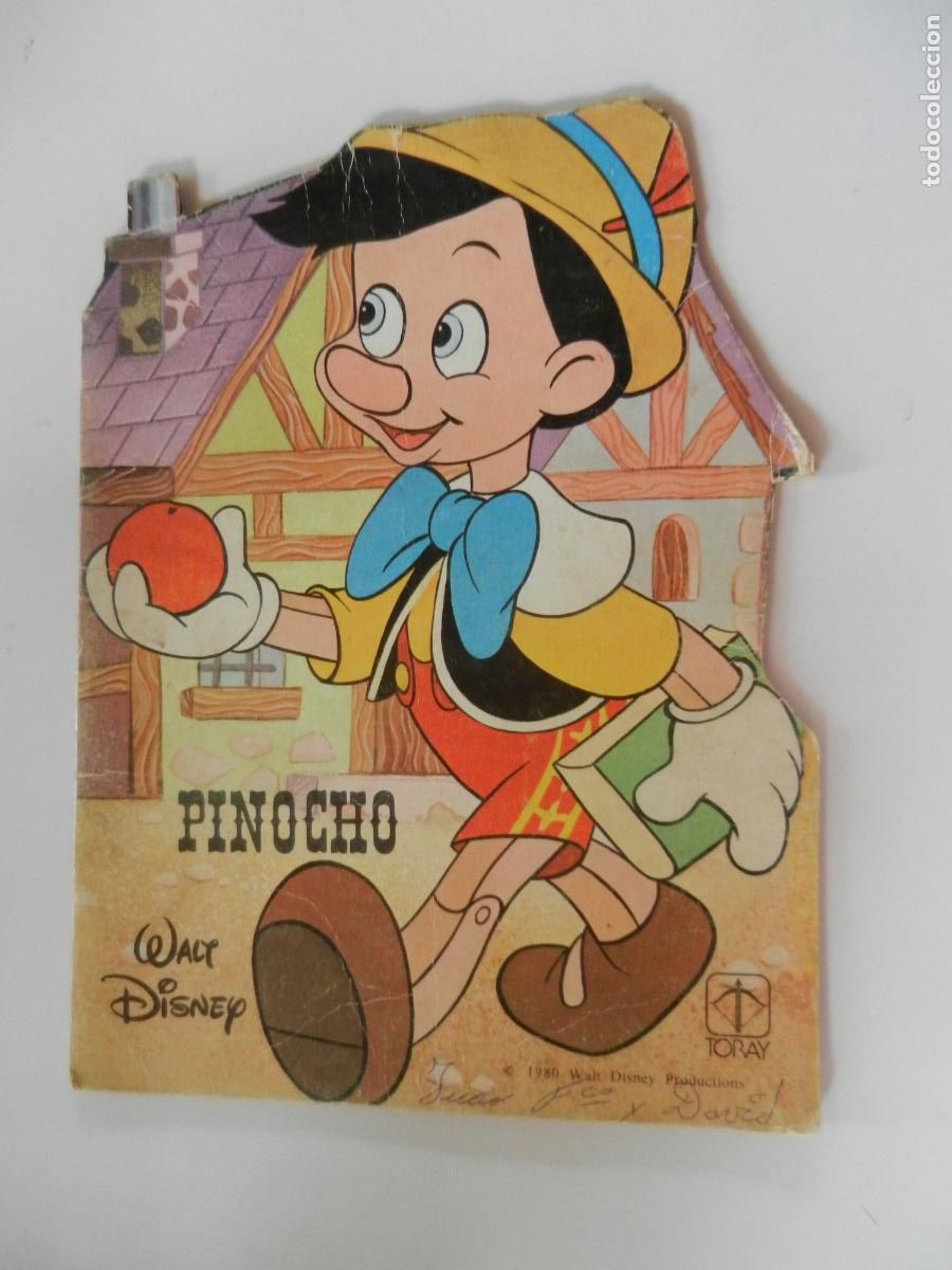 Libros de segunda mano: PINOCHO - CUENTOS TROQUELADOS - WALT DISNEY N&ordm; 3 - EDICIONES TORAY 1980.