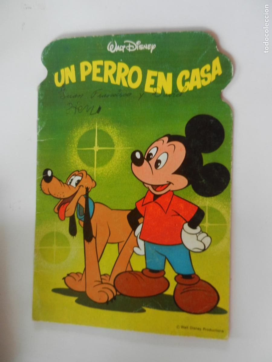 Libros de segunda mano: UN PERRO EN CASA - WALT DISNEY - TROQUELADO N&ordm; 1 - ARTES GR&Aacute;FICAS COBAS 1&ordf; ED. 1983.