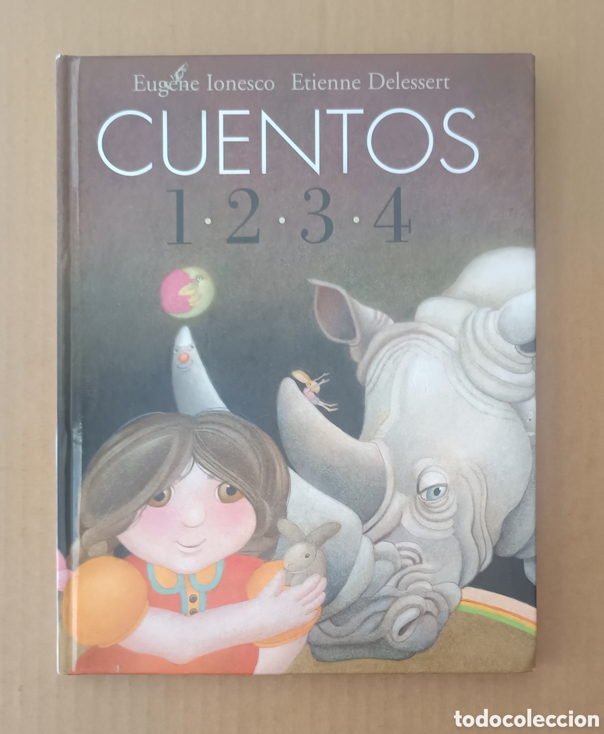 Libros de segunda mano: Cuentos 1-2-3-4, por Eug&egrave;ne Ionesco y Etienne Delessert (Combel, 2009).
