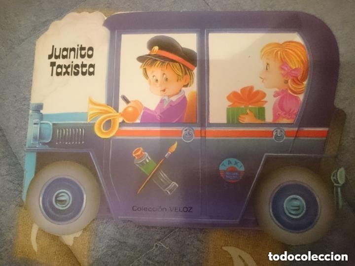 Libros de segunda mano: JUANITO TAXISTA - a&ntilde;o 1984 - CUENTO TROQUELADO . Juanito Taxista, cuento corto para colorear y rep