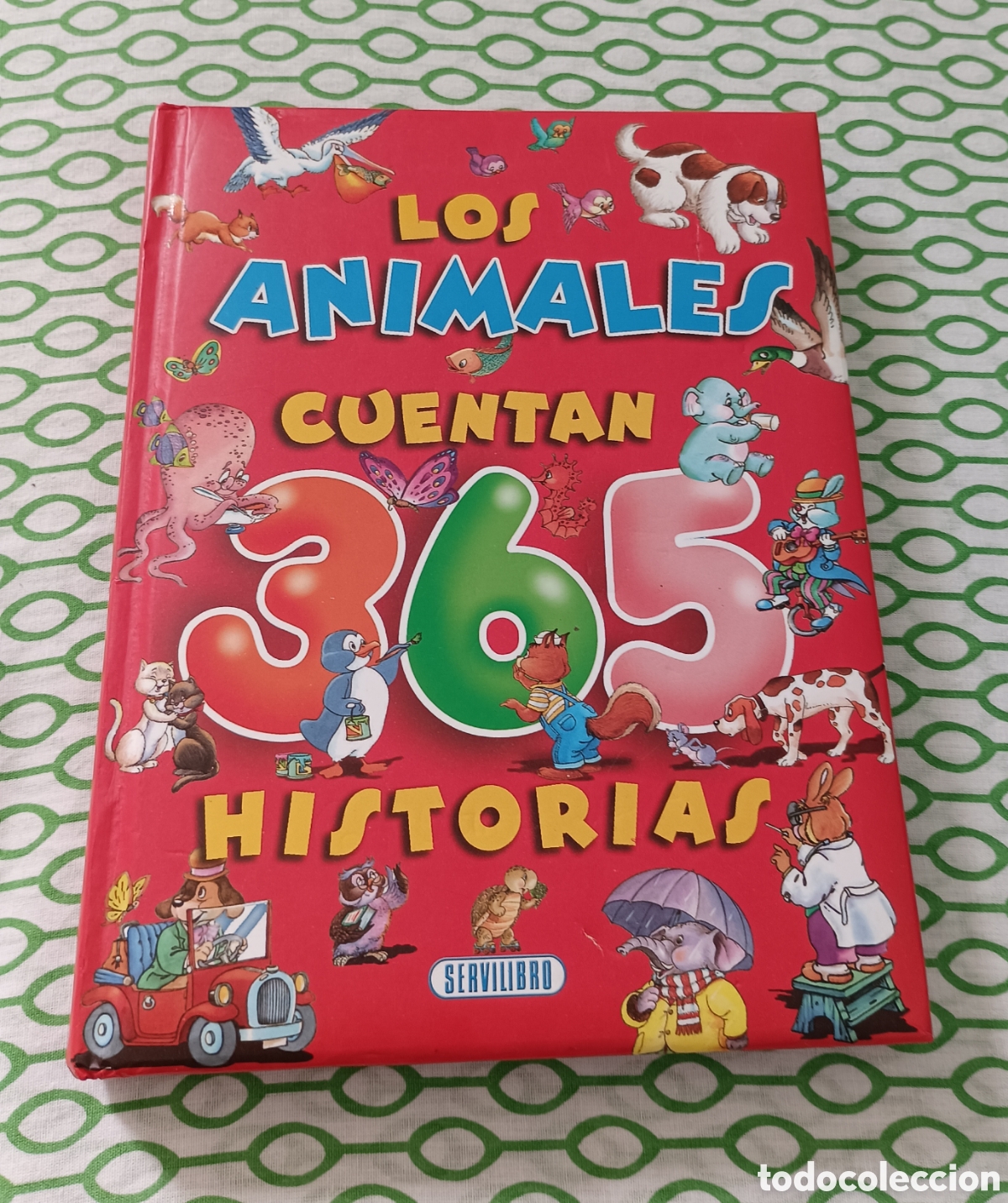 Libros de segunda mano: Libro infantil ilustrado LOS ANIMALES CUENTAN 365 HISTORIAS. Servilibro Ediciones. Buen estado.