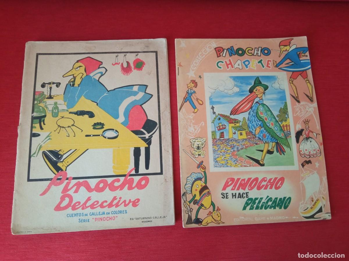 Libros de segunda mano: Dos Cuentos de Pinocho antiguos en colores