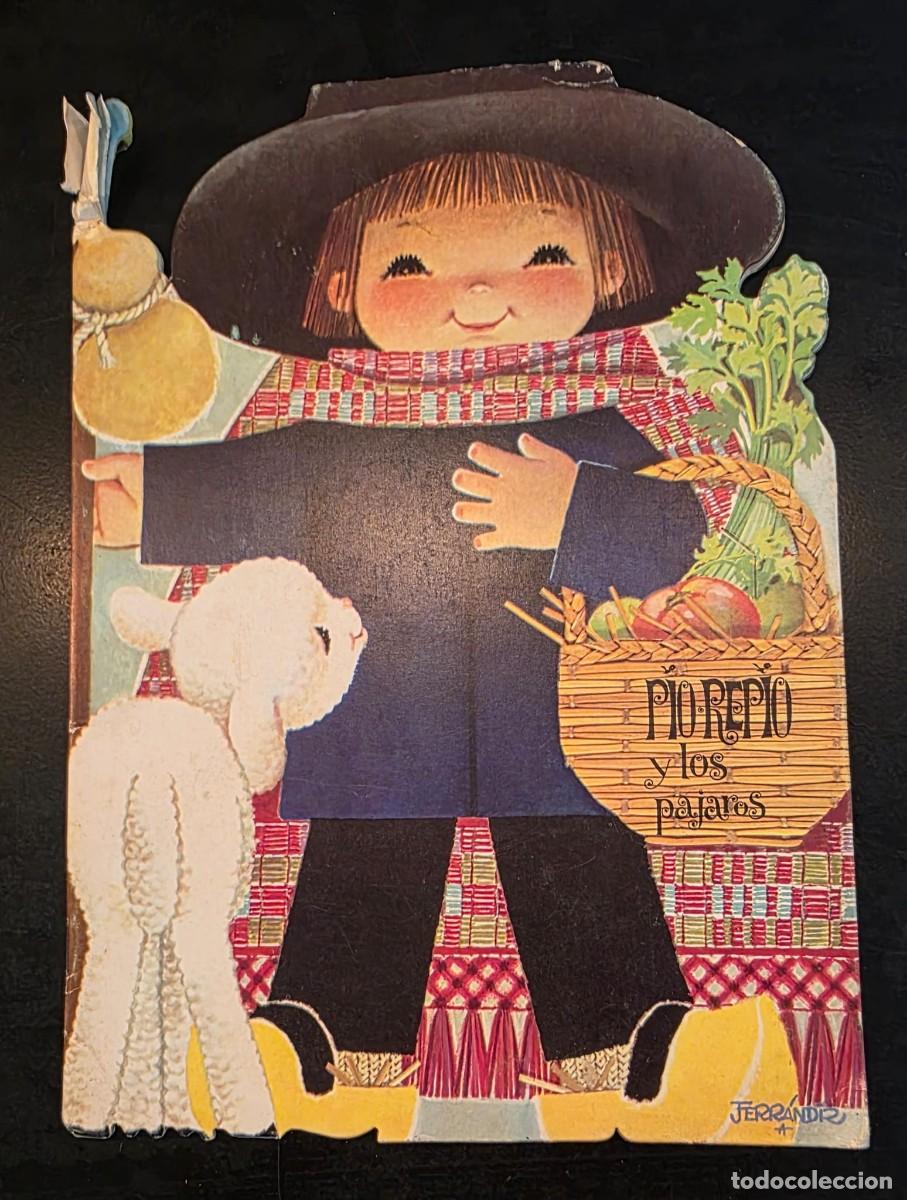 Gebrauchte B&uuml;cher: P&iacute;o Rep&iacute;o y los p&aacute;jaros &ndash; Cuento infantil troquelado vintage ilustrado por Ferr&aacute;ndiz &ndash; 26 cm