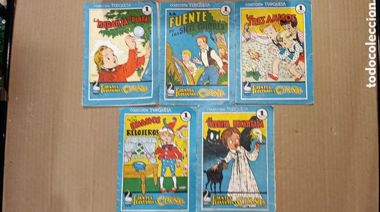 Gebrauchte B&uuml;cher: LOTE 5 CUENTOS ILUSTRADOS CISNE COLECCI&Oacute;N TURQUESA