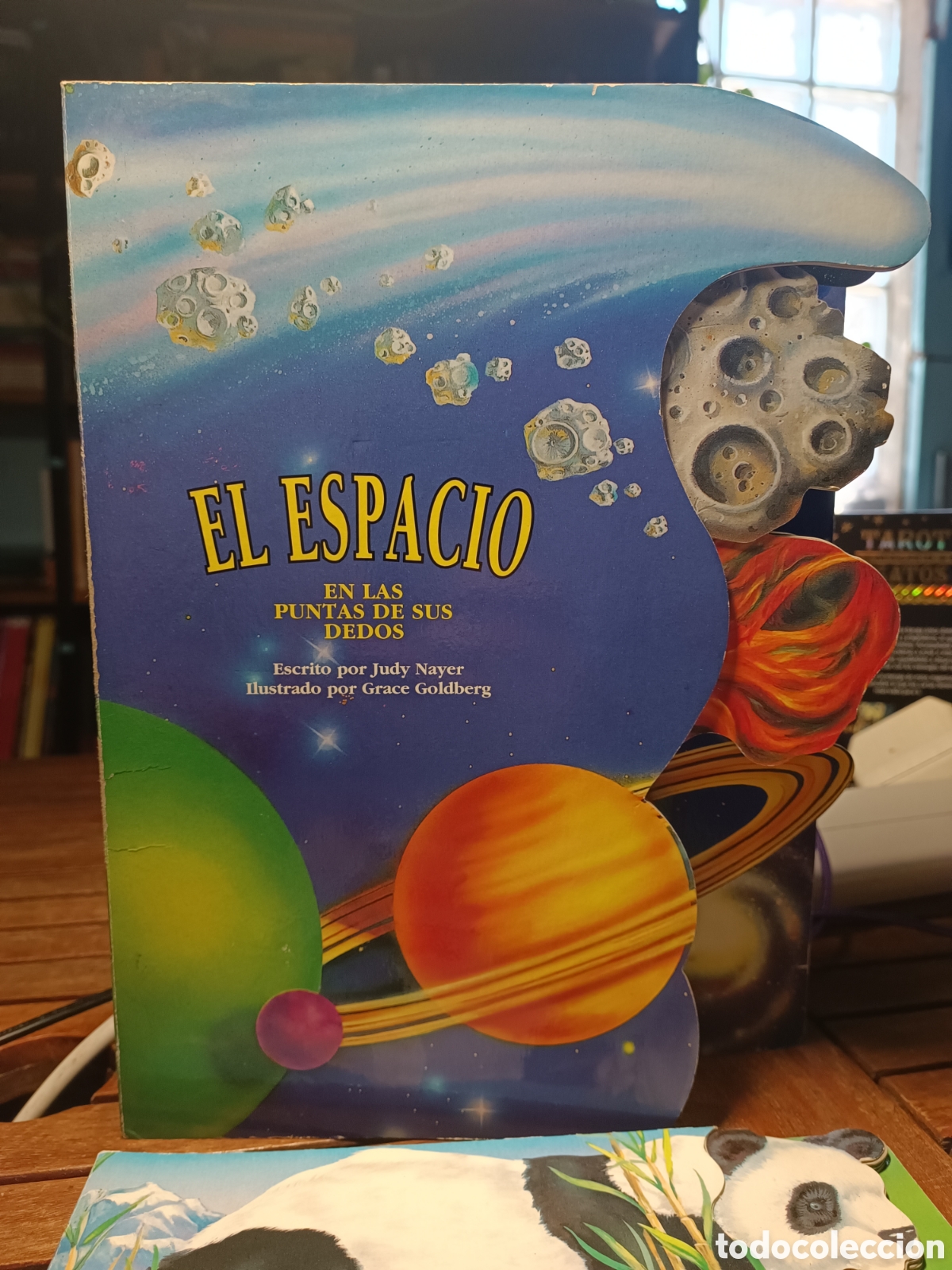 Libros de segunda mano: LIBRO TROQUELADO - EL ESPACIO EN LAS PUNTAS DE SUS DEDOS 1993
