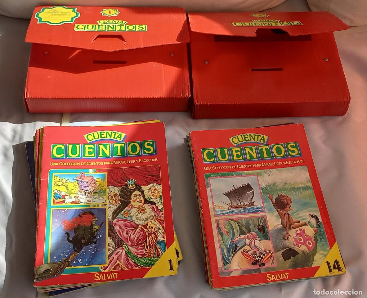 Libros de segunda mano: 2 ESTUCHES CON 26 CUENTA CUENTOS, SALVAT 1983. N&uacute;meros del 1 al 26.
