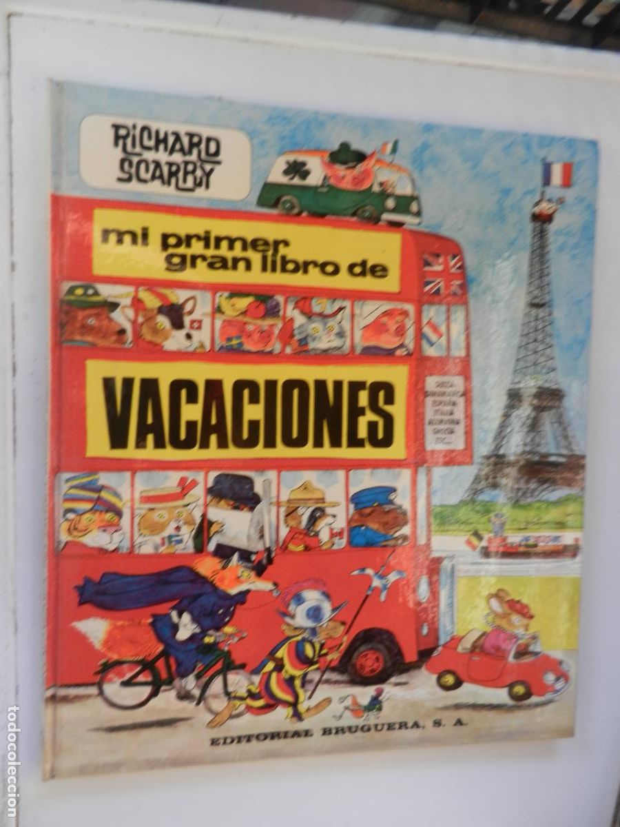 Libros de segunda mano: MI PRIMER GRAN LIBRO DE VACACIONES - RICHARD SCARRY - EDITORIAL BRUGUERA 1974