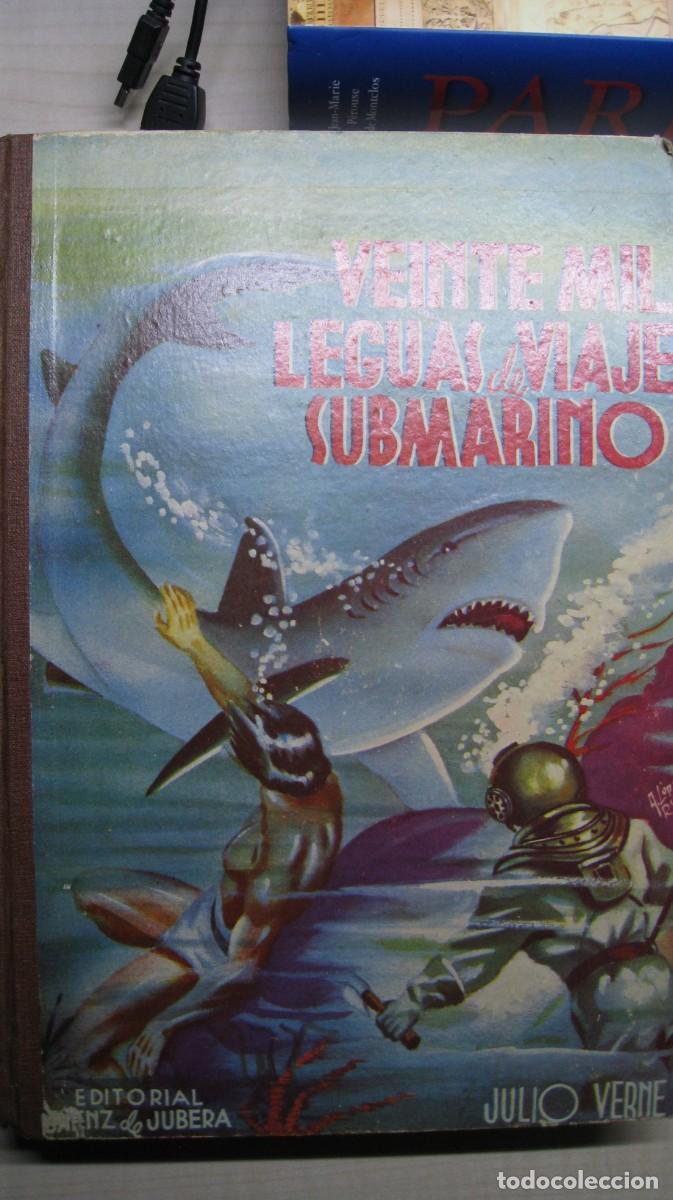 Libros de segunda mano: VEINTE MIL LEGUAS DE VIAJE SUBMARINO Julio Verne editorial Sainz de Jubera buen estado