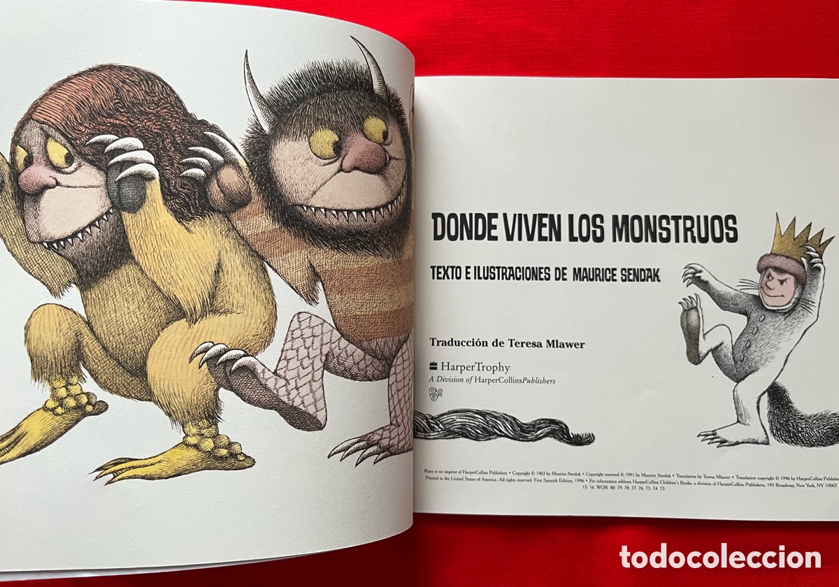 Libros de segunda mano: Libro Donde viven los monstruos - Maurice Sendak - Foto 5