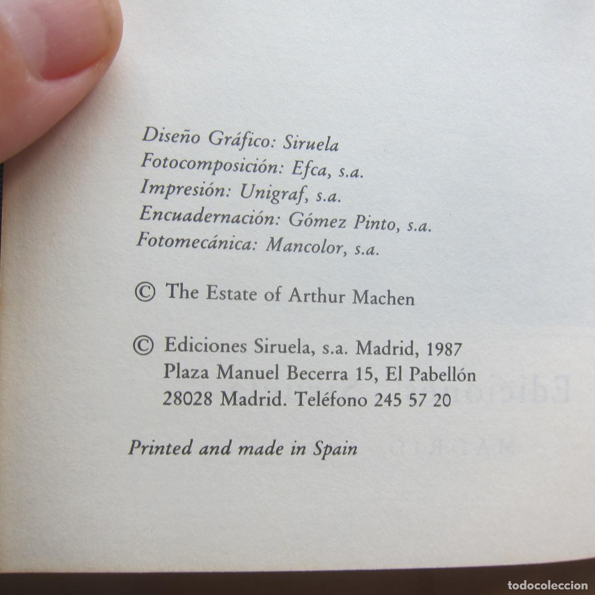 Libros de segunda mano: CUENTOS ARTHUR MACHEN (SIRUELA) CUENTOS - Foto 8
