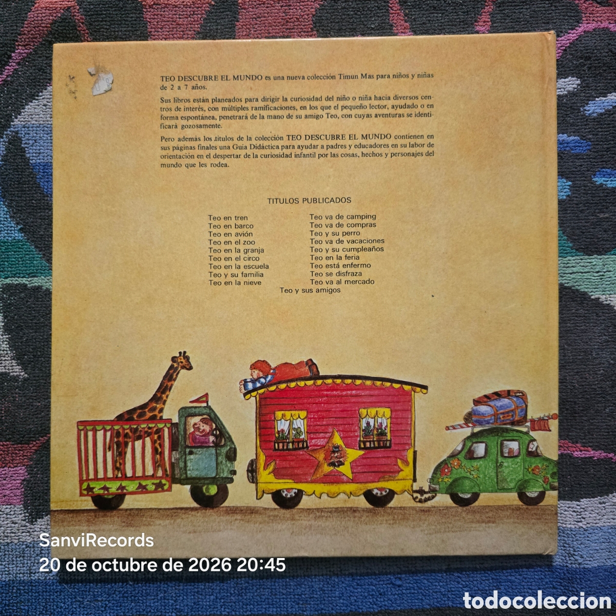 Libros de segunda mano: TEO EN EL CIRCO (TIMUN MAS) - Foto 2