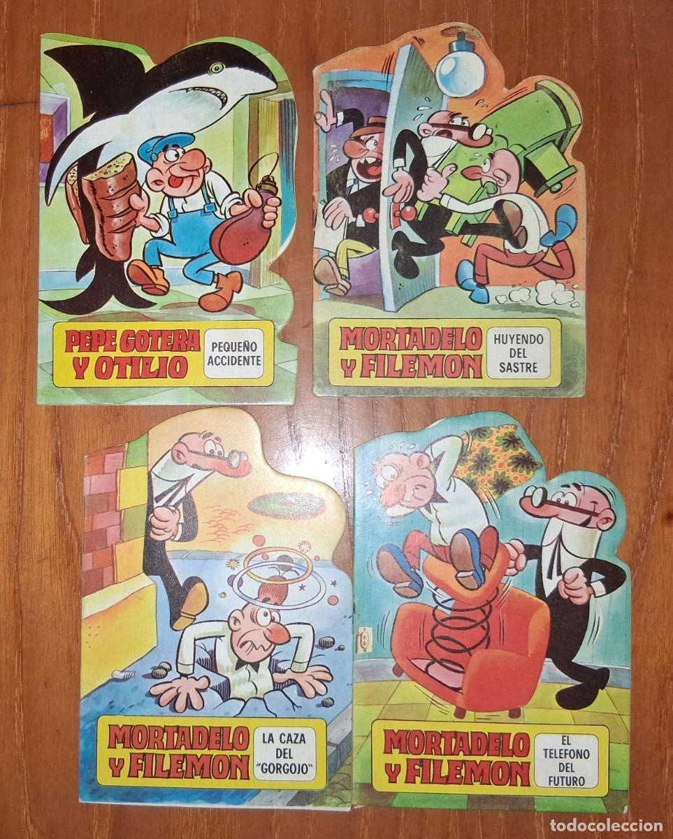 Libros de segunda mano: LOTE 4 Mini Troquelados Bruguera: Mortadelo y Filem&oacute;n + Pepe Gotera