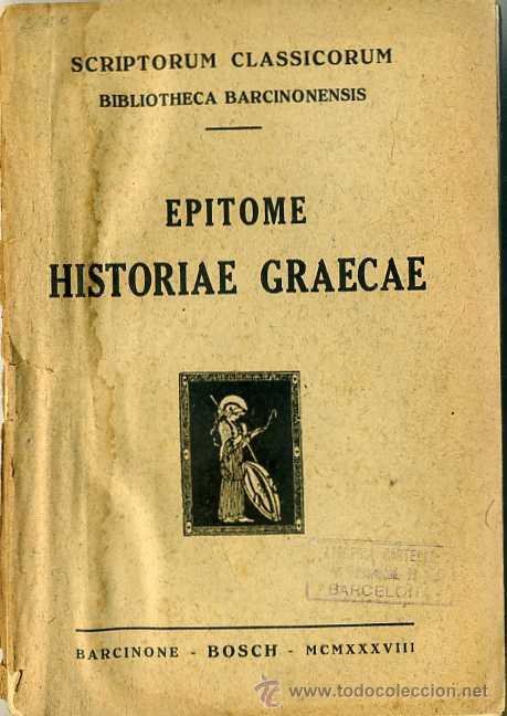 Libros de segunda mano: EPITOME HISTORIAE GRAECAE (1938) - Foto 1
