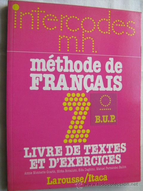 Libros de segunda mano: M&Eacute;THODE DE FRAN&Ccedil;AIS 2&ordm;BUP. 1983 - Foto 1
