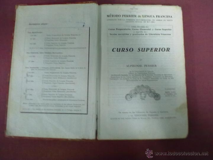 Libros de segunda mano: ALPHONSE PERRIER LENGUA FRANCESA CURSO SUPERIOR - Foto 2