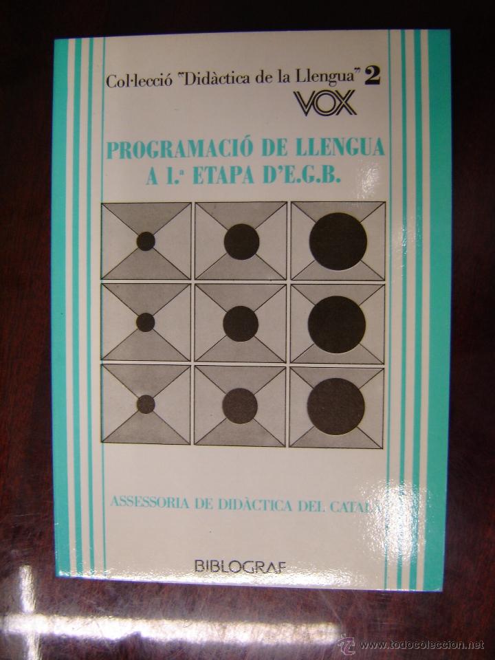 Libros de segunda mano: Programaci&oacute; de Llengua A 1&ordm;Etapa dEGB - Foto 1