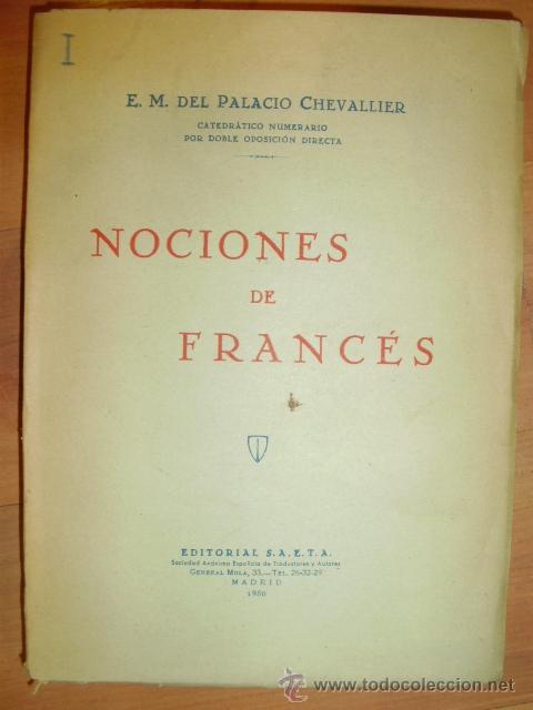 Libros de segunda mano: NOCIONES DE FRANC&Eacute;S /Madrid, 1950) - Foto 1