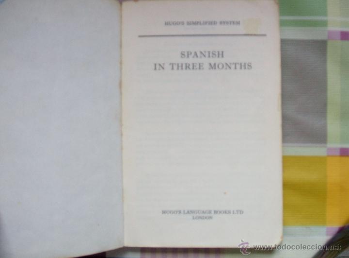 Libros de segunda mano: SPANISH SELF-TUITION IN THREE MONTHS - HUGOS SIMPLIFIED SYSTEM - Foto 5