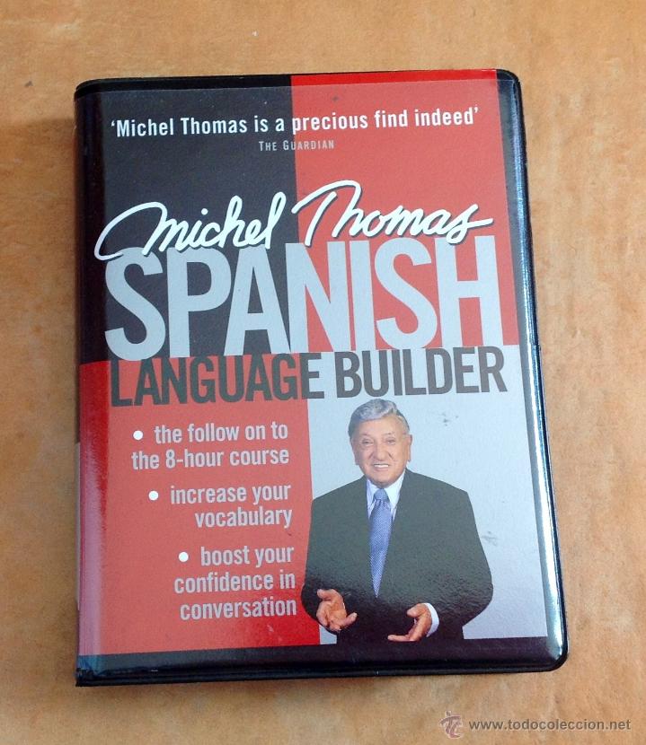 Libros de segunda mano: SPANISH LANGUAGE BUILDER - MICHEAL THOMAS (2 CD&acute;s) TWO HOUR COURSE - Foto 1