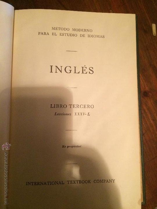Libros de segunda mano: Libro escolar de ingles a&ntilde;os 40-50 - Foto 2