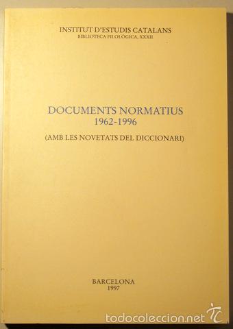 Libros de segunda mano: DOCUMENTS NORMATIUS 1962-1996 - Barcelona 1997 - Foto 1
