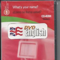 Libros de segunda mano: WHA'S YOUR NAME?- DVD ENGLISH Nº1 - CD-ROM WINDOWS. Lote 56063894