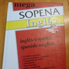 Libros de segunda mano: MEGA SOPENA DICCIONARIO ESPAÑOL INGLÉS - SPANISH ENGLISH