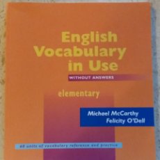 Libros de segunda mano: ENGLISH VOCABULARY IN USE - NUEVO, NUNCA USADO - EDICION 2003