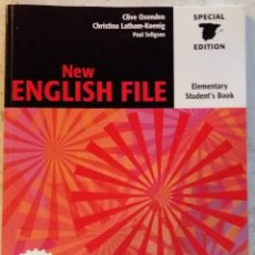 Libros de segunda mano: NEW ENGLISH FILE, ELEMENTARY STUDENT'S BOOK - USADO PRIMERAS PAGINAS. Lote 66903898