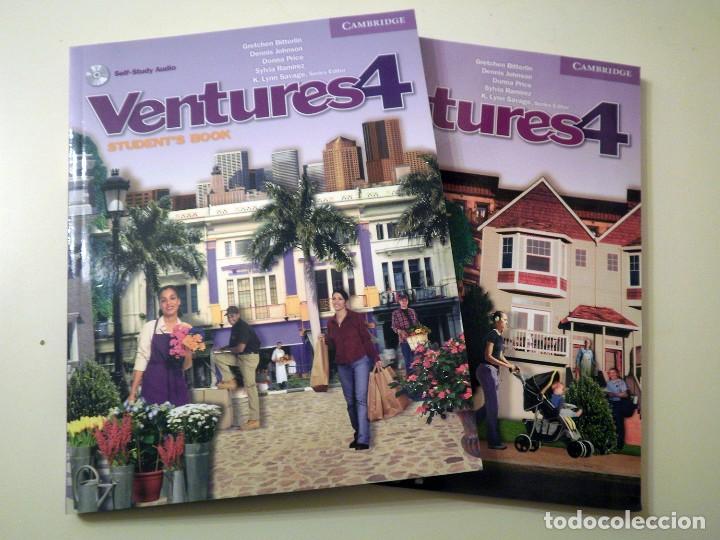 Libros de segunda mano: Curso de Ingl&eacute;s Ventures 4 (2 libros + CD) - Foto 1