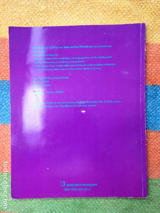 Libros de segunda mano: top marks in cou and selectividad workbook 1995 - Foto 2