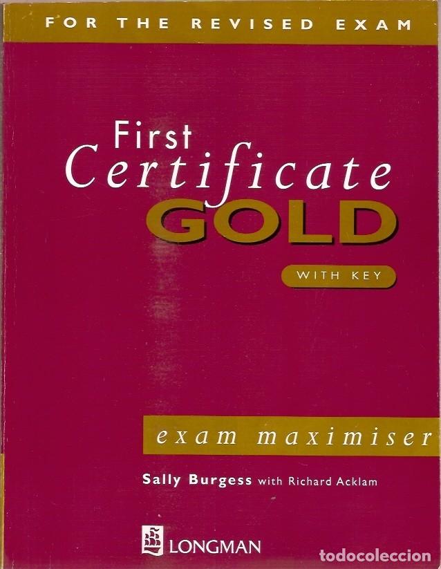 Libros de segunda mano: FIRST CERTIFICATE GOLD WITH KEY EXAM MAXIMISER LONGMAN - Foto 1