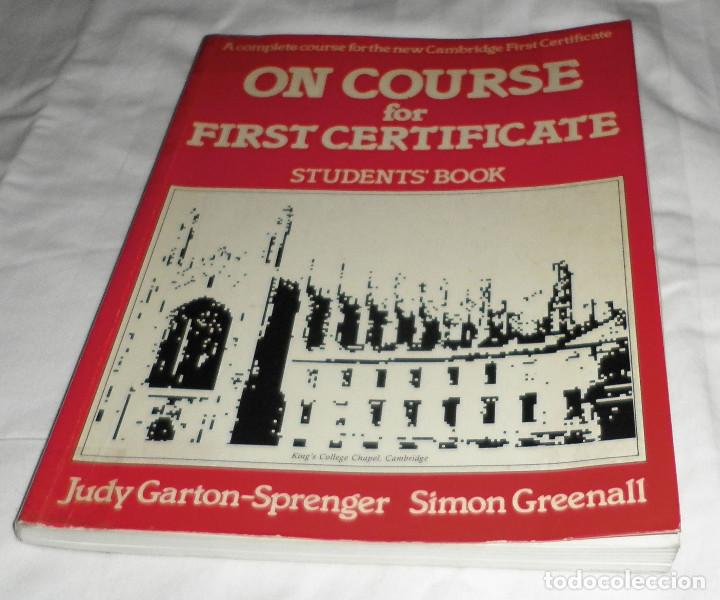 Libros de segunda mano: On course for first certificate  students  Book  cambridge - Foto 1