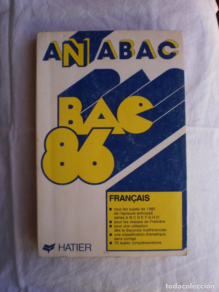Libros de segunda mano: ANABAC BAC-1986 FRAN&Ccedil;AIS - Foto 1
